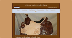 Desktop Screenshot of allenranchsaddles.com
